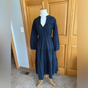 NWT Madewell Dobby Tiered Midi Dress